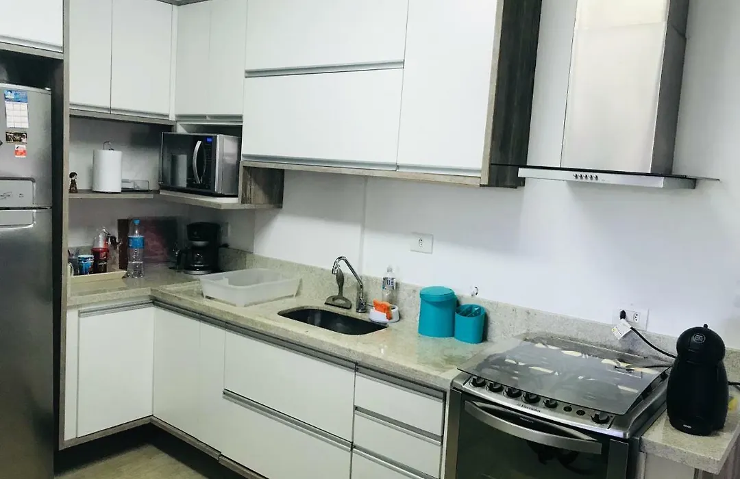 Apartamento frente Mar Santos-1